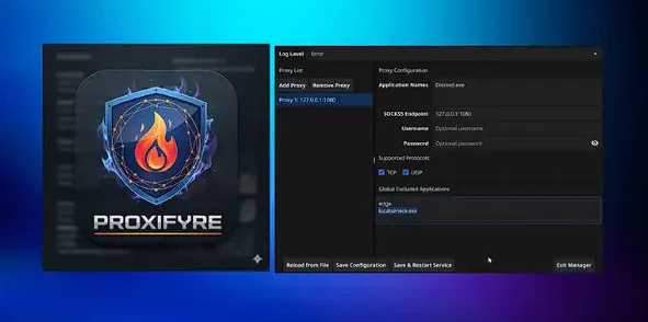 ProxiFyre: Force Any Windows App/Process To Use A Socks5 Proxy
